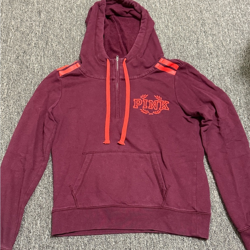 PINK maroon sweatshirt size M